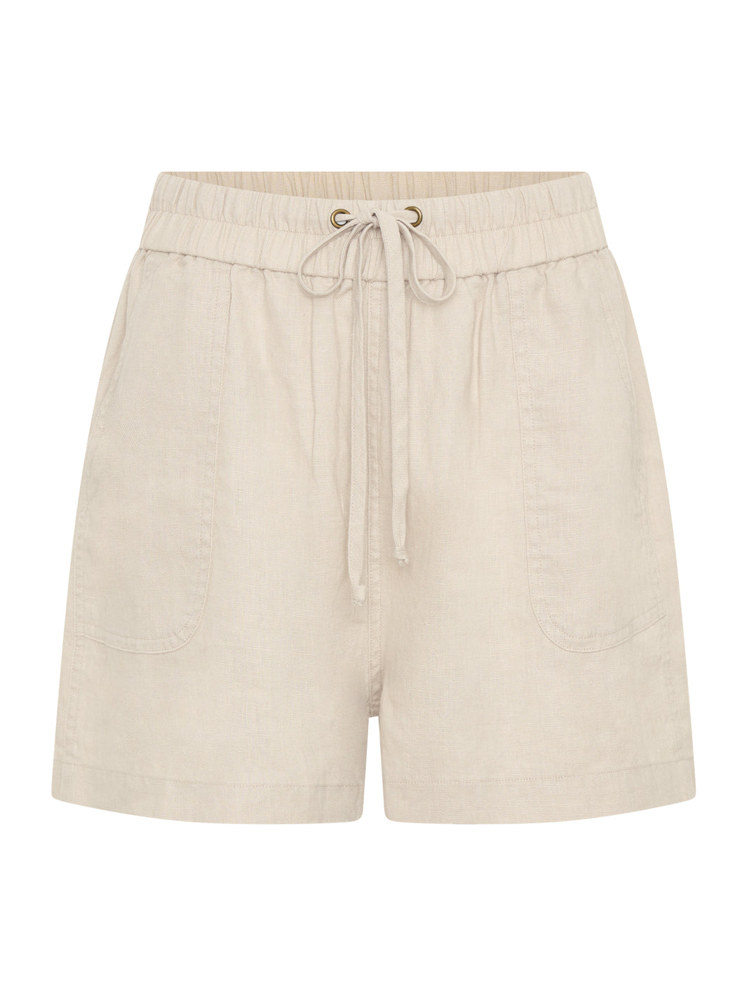 Anika Linen Shorts Stone