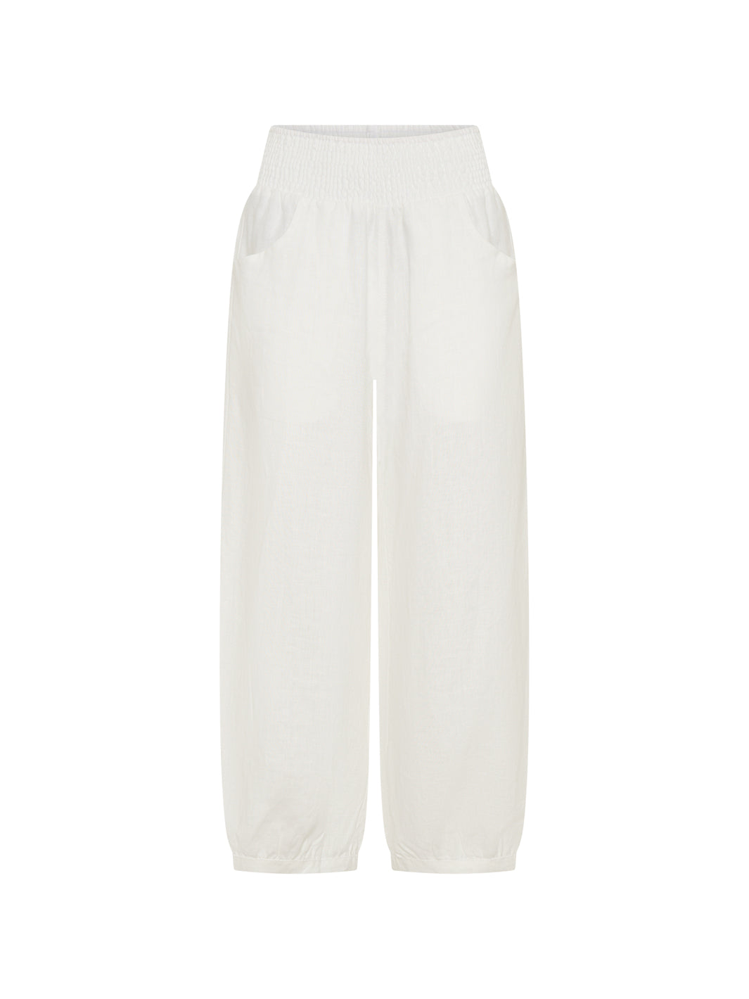 Sadhu French Linen Trousers White
