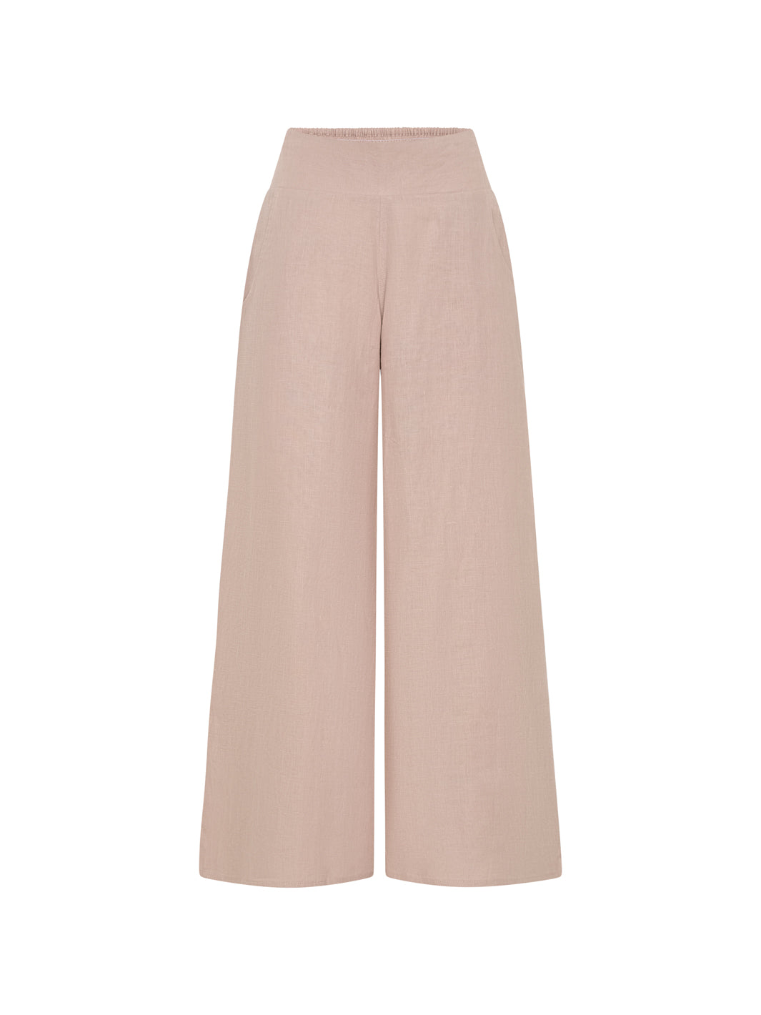 Portillo Linen Trousers Tea Rose