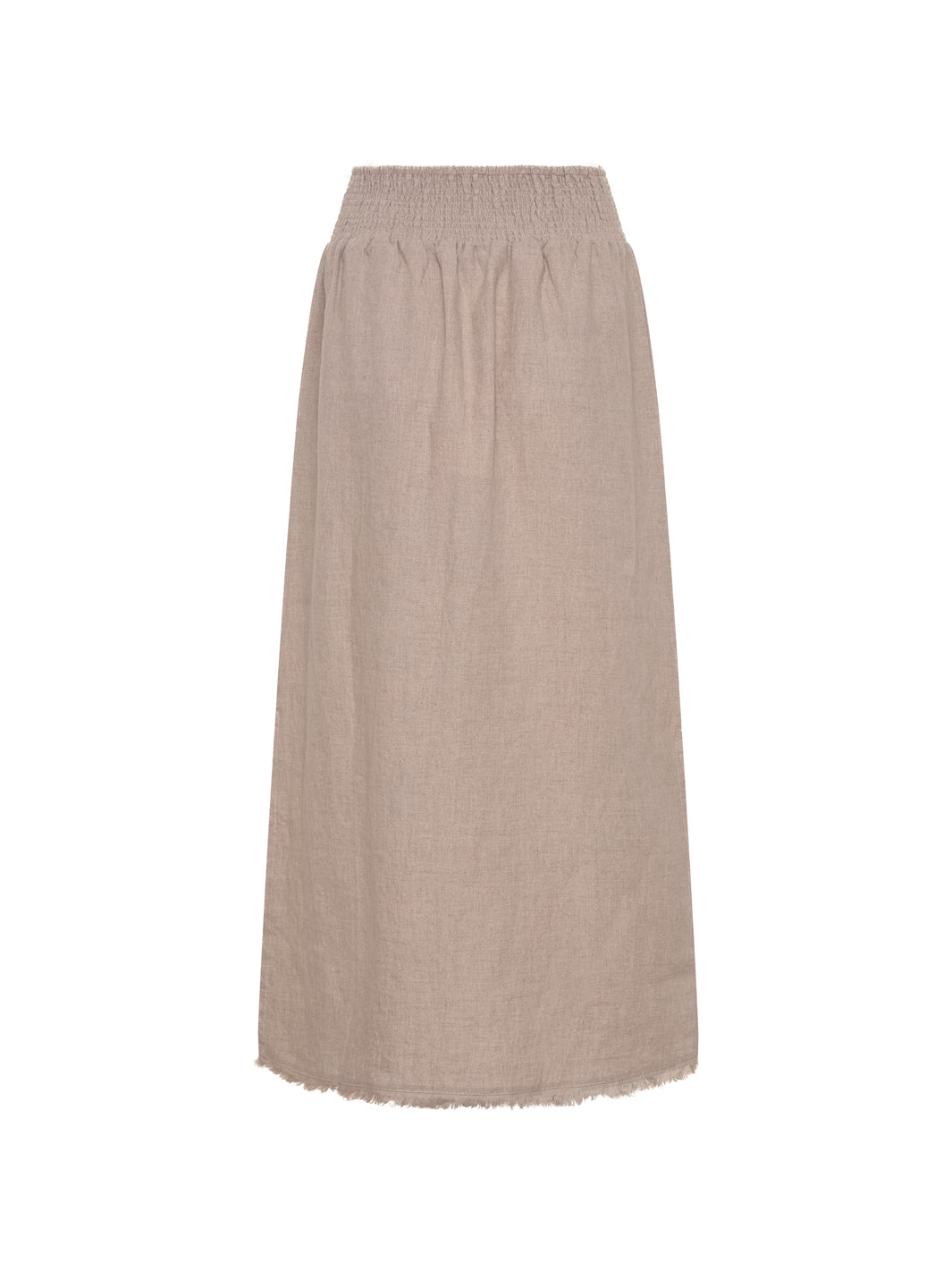 Beige skirt on a white background