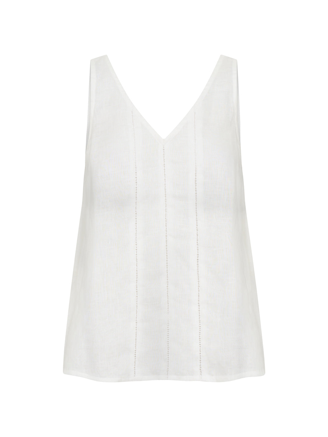 Giana Linen Top White
