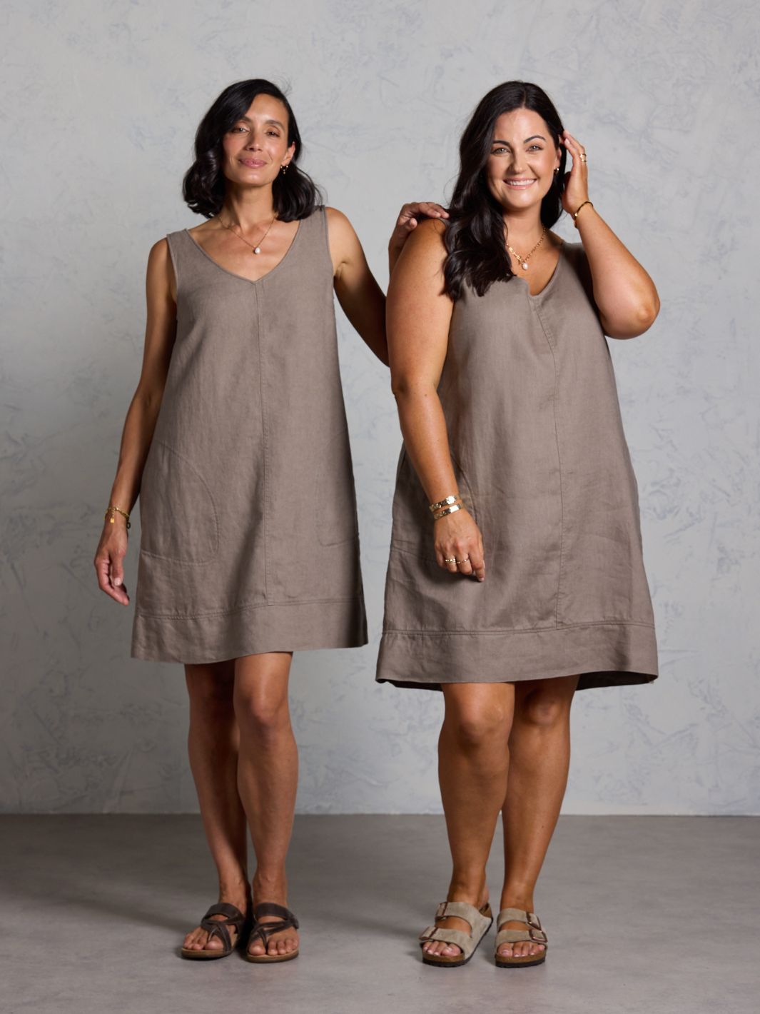 Beachcomber French Linen Dress Elm