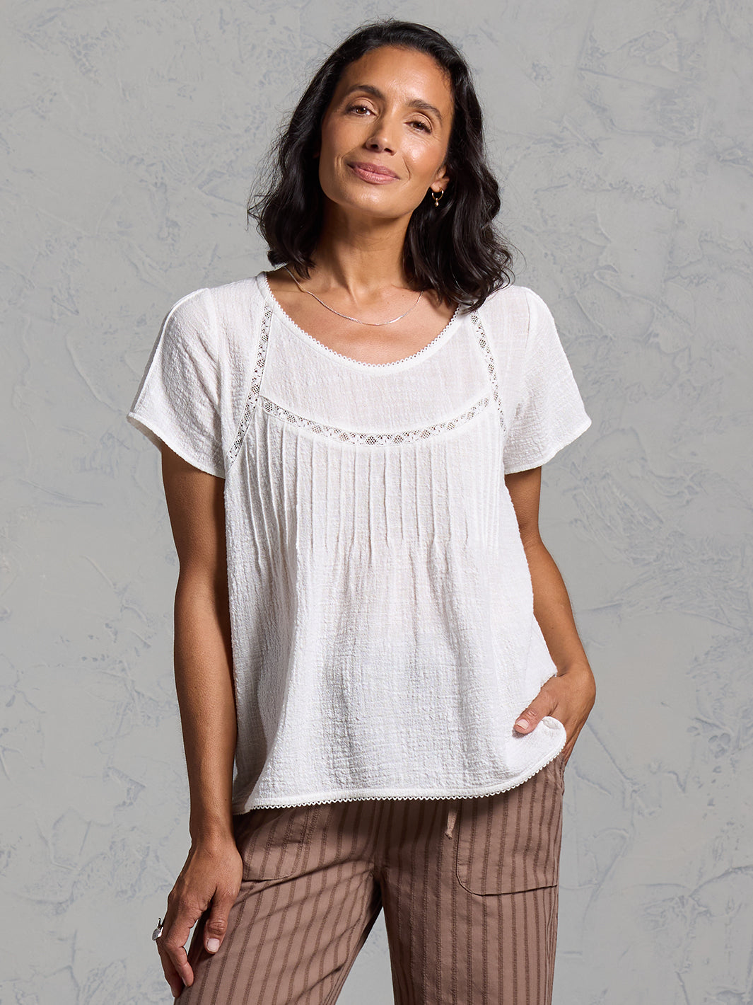 Biarritz Organic Cotton Top Coconut