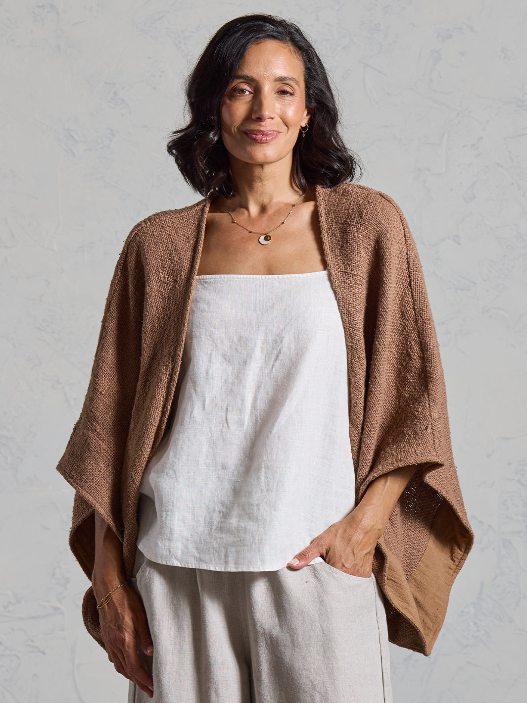 Bloom Cotton Shrug Desert Sand