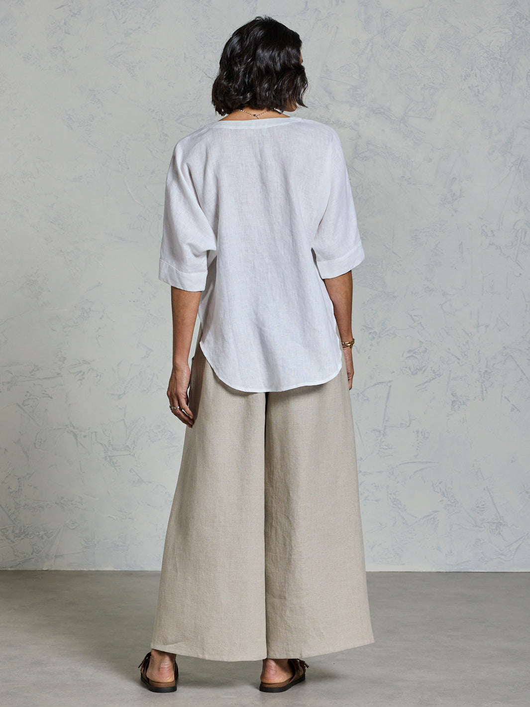 Dune French Linen Shirt White