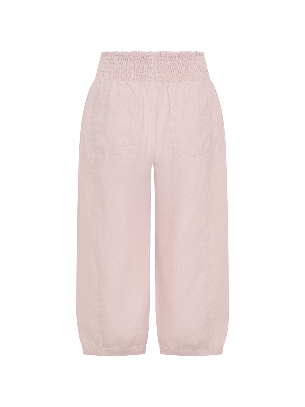 Light pink pants on a white background