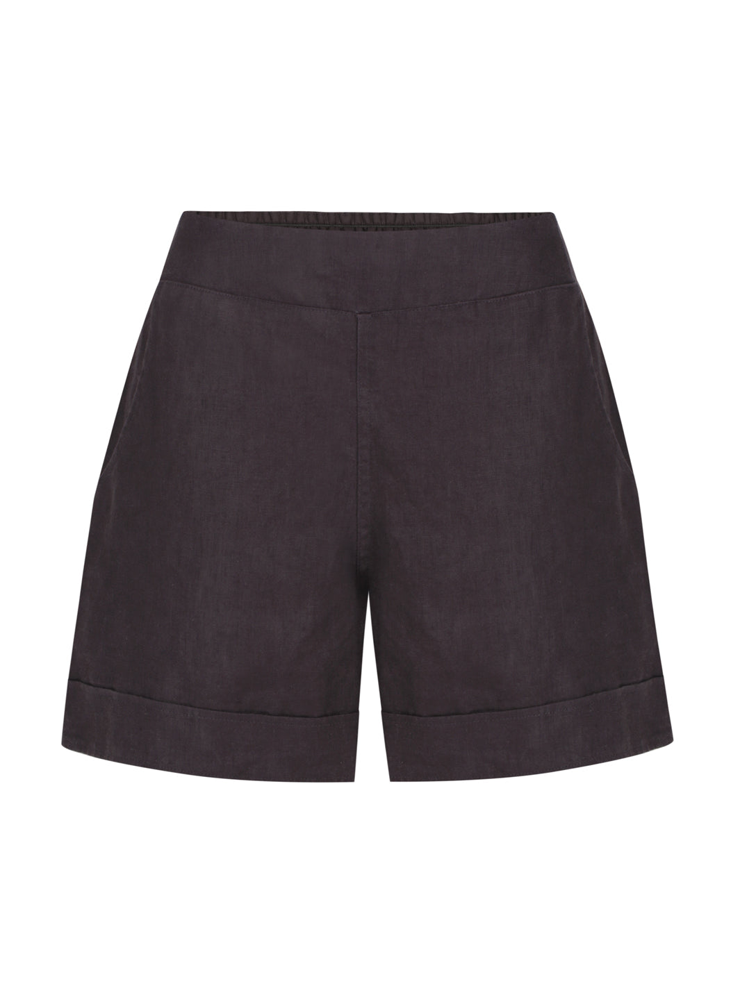 Paros Linen Shorts Charcoal