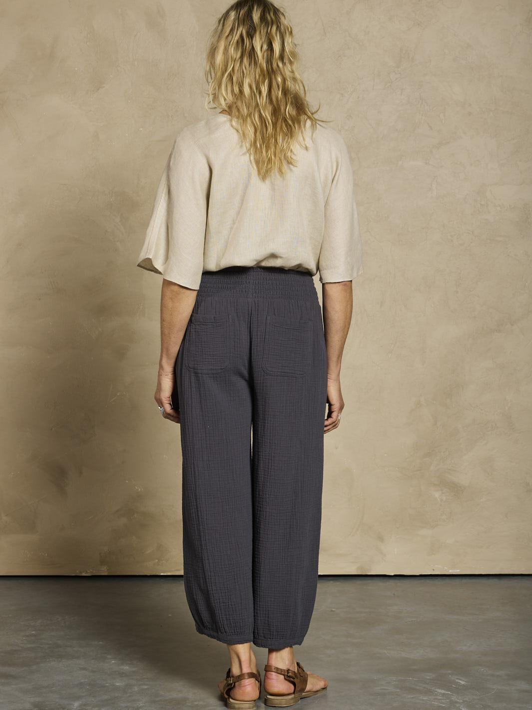 Sadhu Cotton Trousers Charcoal