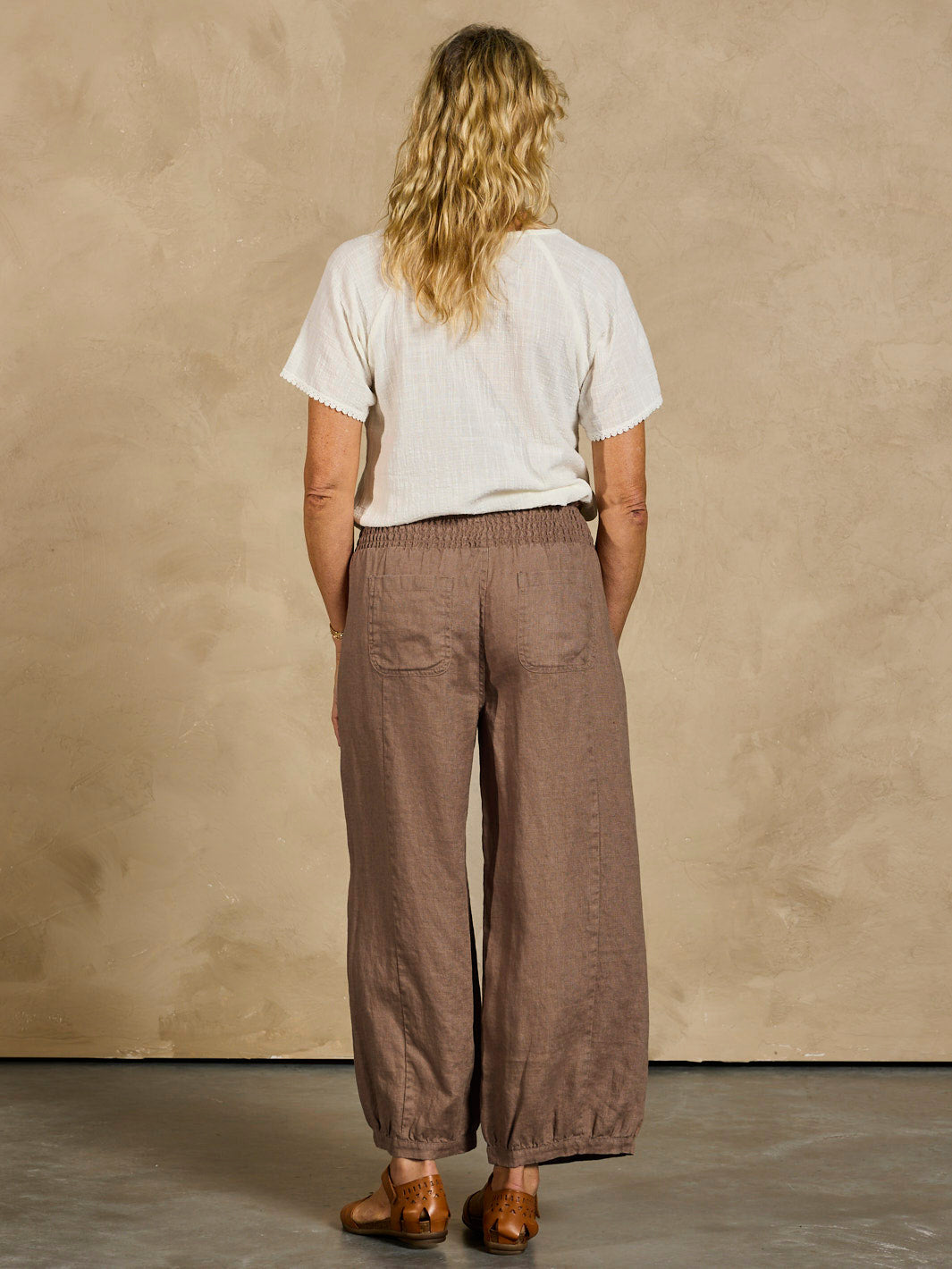 Sadhu French Linen Trousers Cinnamon
