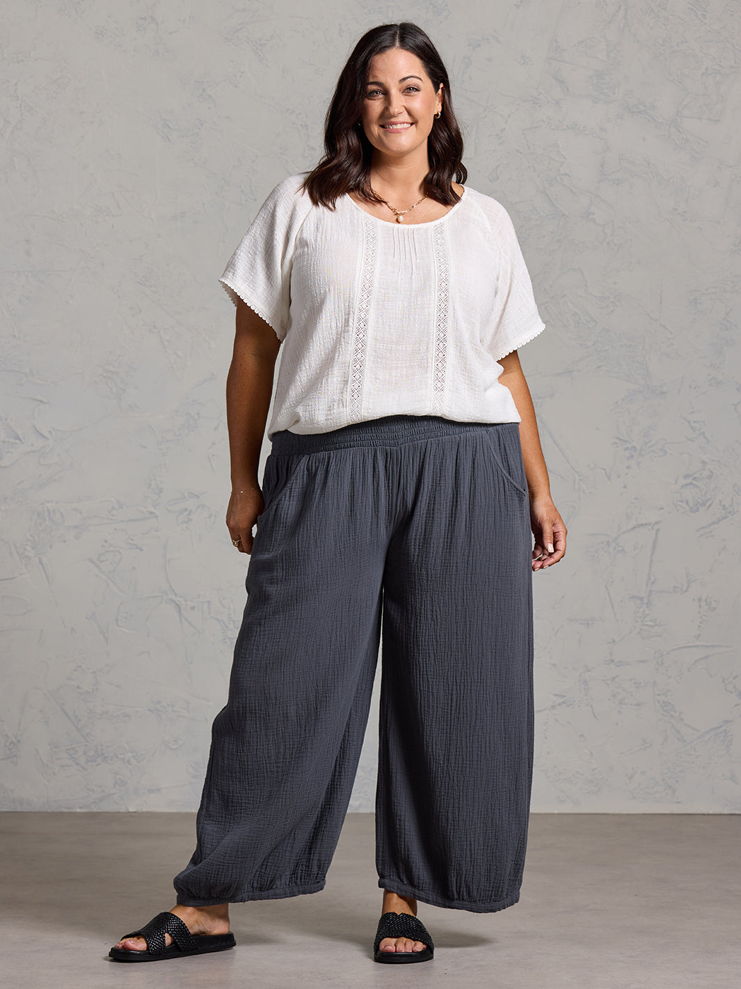 Sadhu Cotton Trousers Charcoal