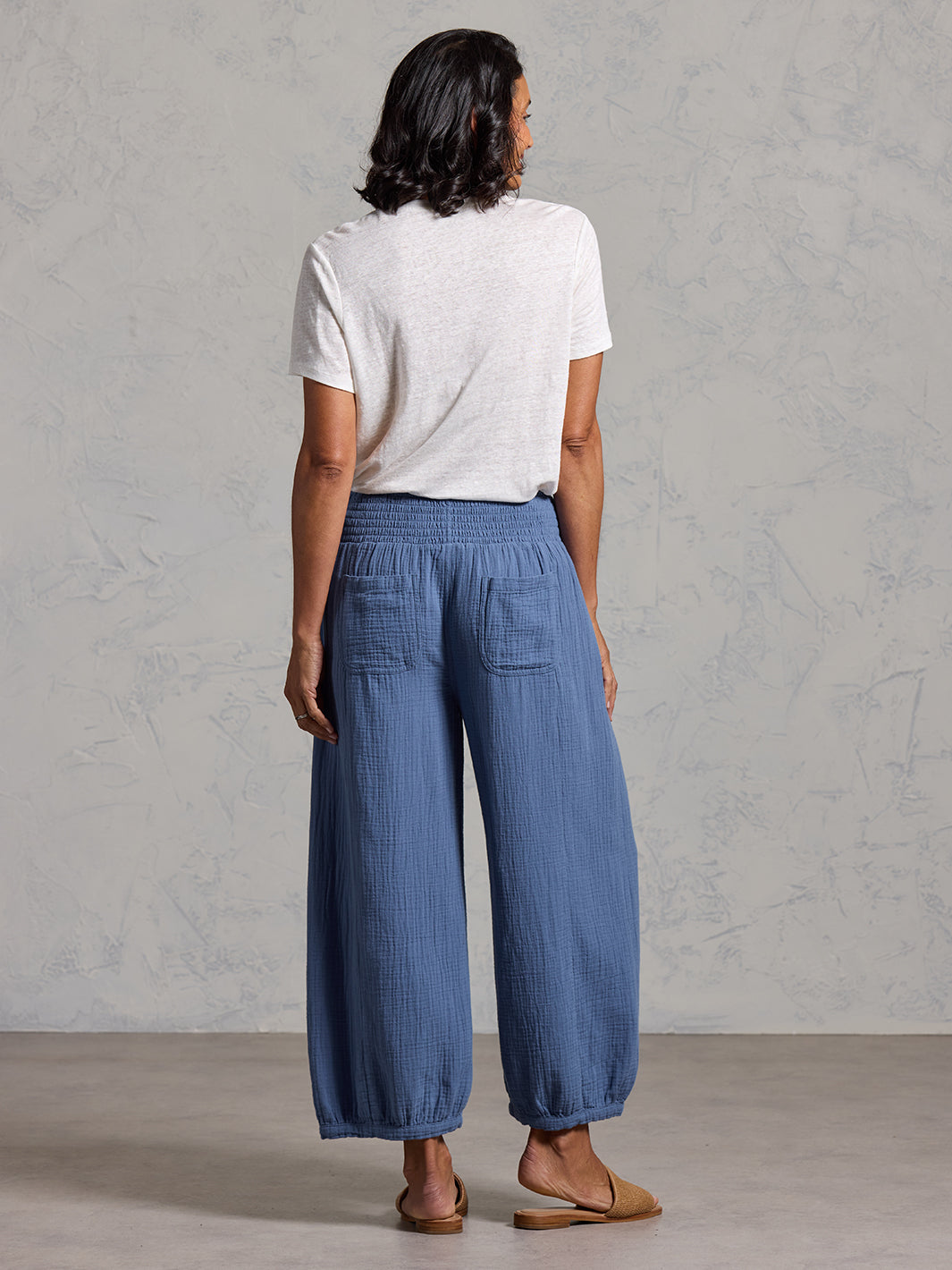 Sadhu Cotton Trousers Aegean Blue