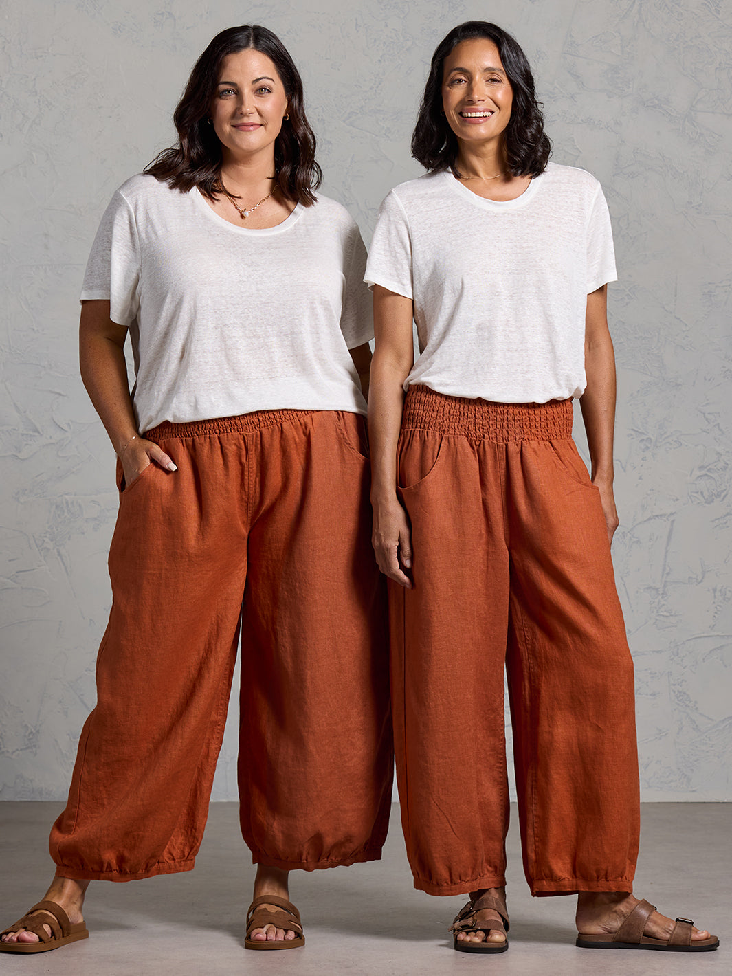 Sadhu French Linen Trousers Rust