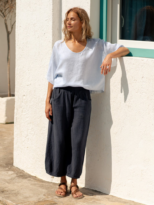 Sadhu Cotton Trousers Charcoal