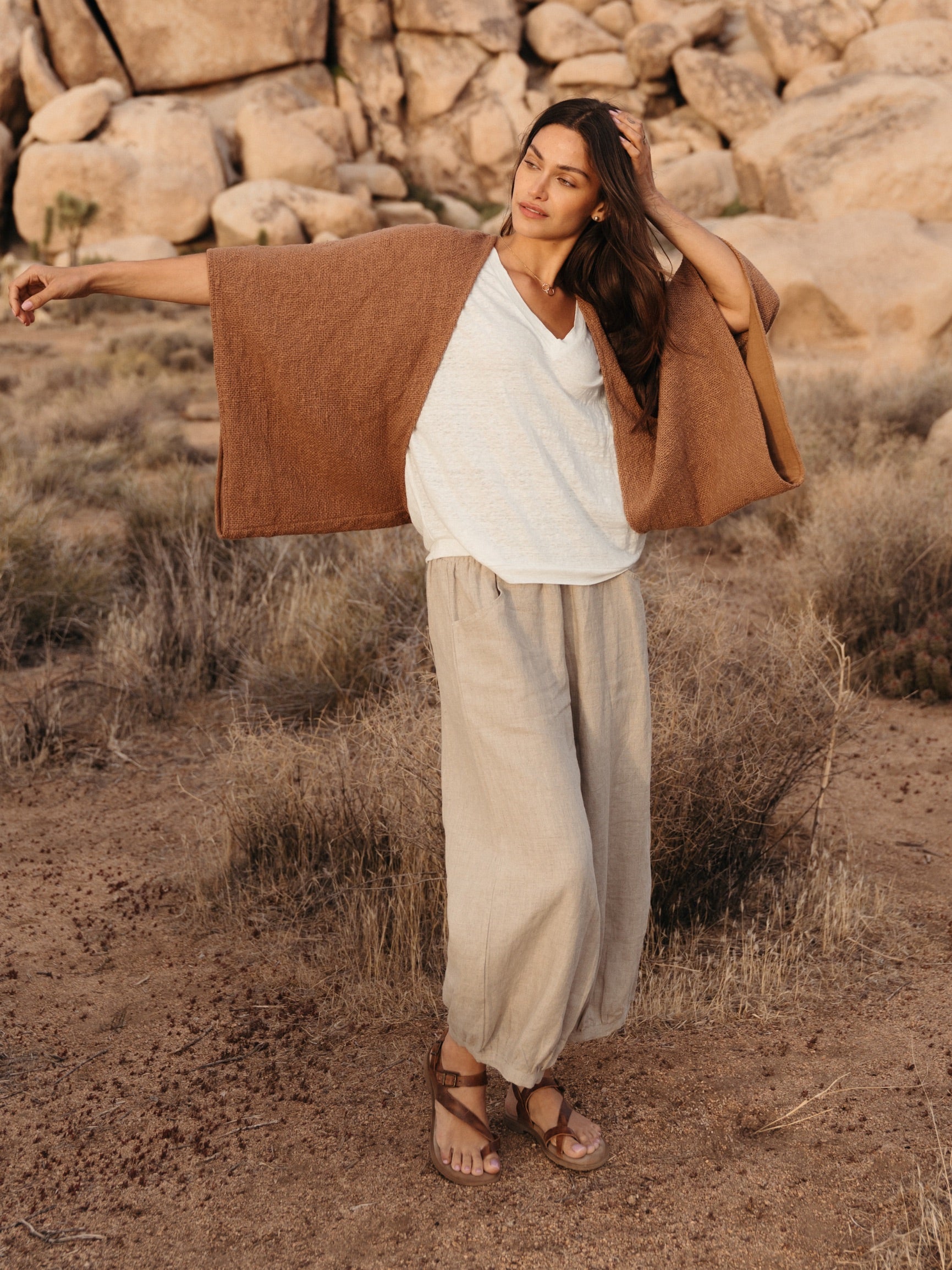 Bloom Cotton Shrug Desert Sand