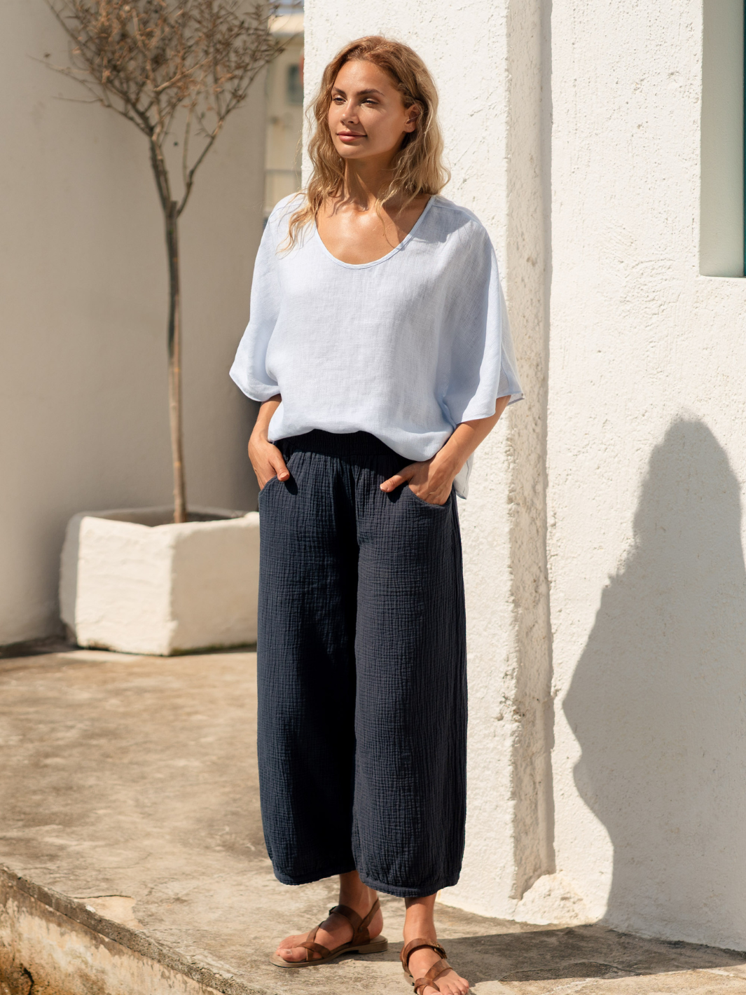 Sadhu Cotton Trousers Charcoal