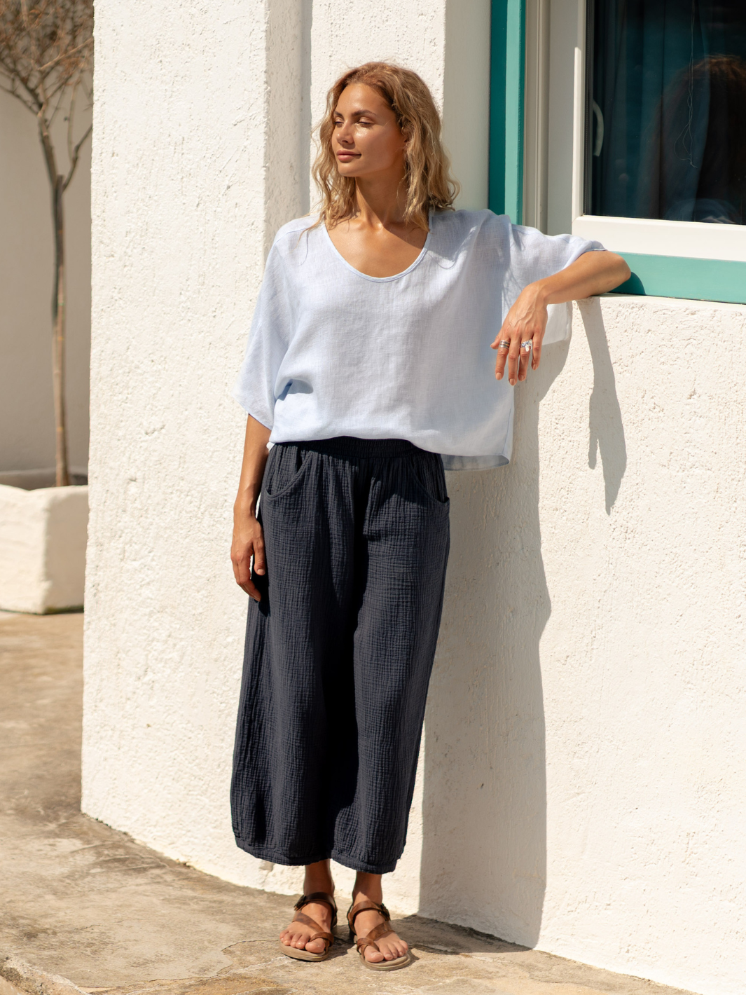 Sadhu Cotton Trousers Charcoal