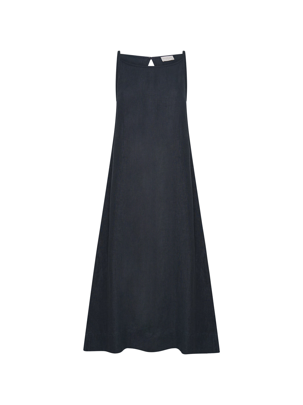 Image features Peony Linen Dress in Charcoal