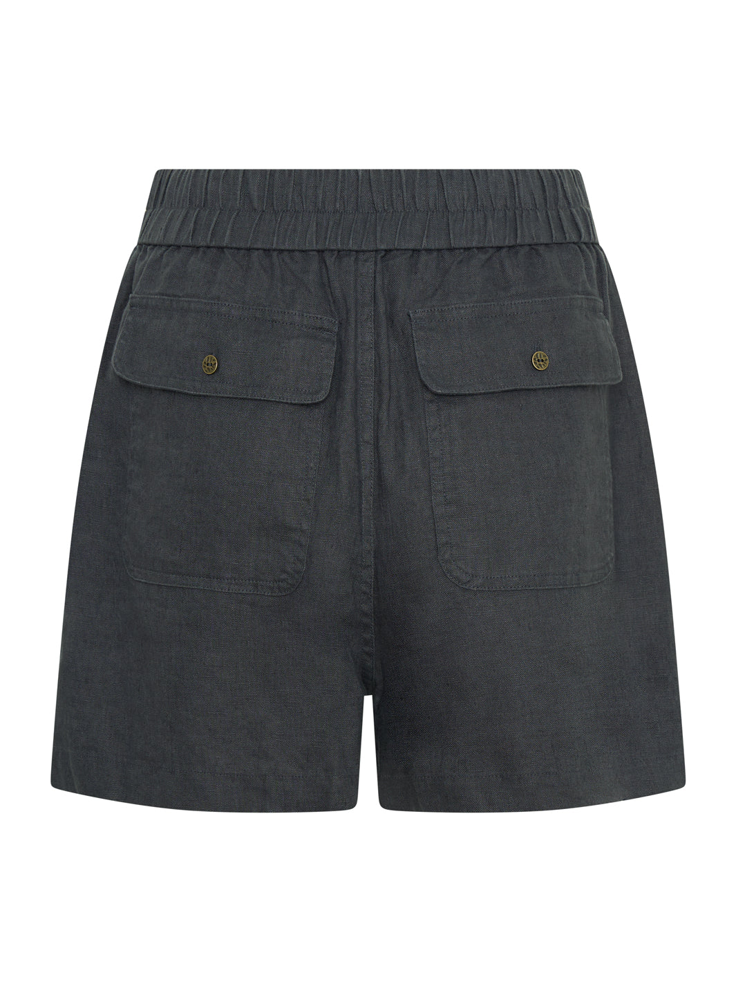 Anika Linen Shorts Charcoal