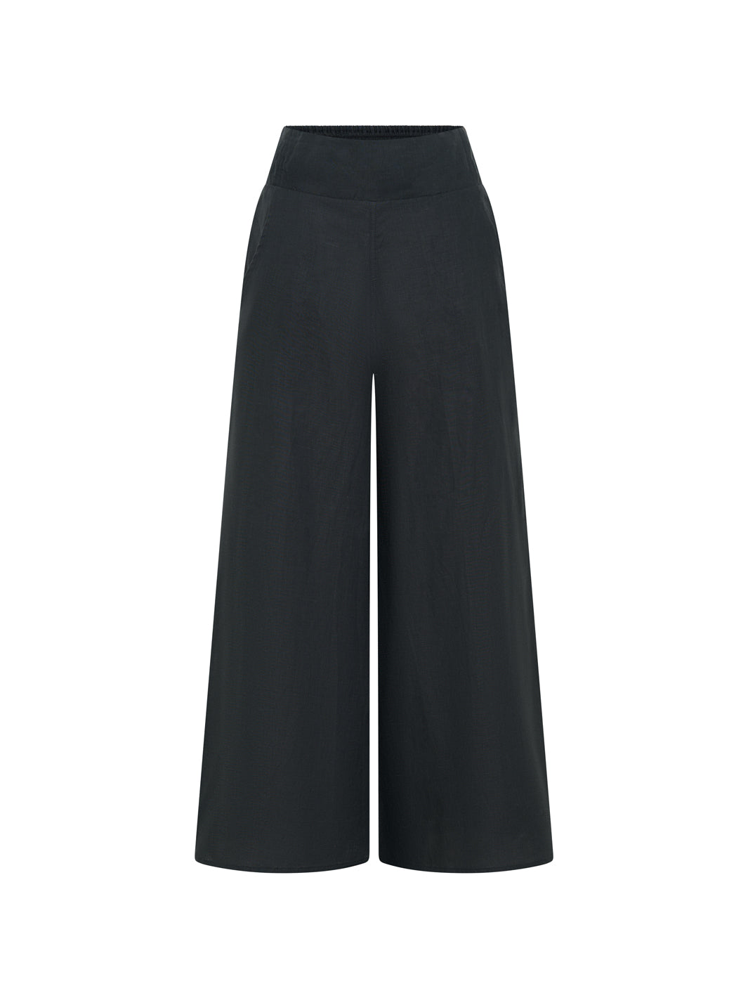 Portillo French Linen Trousers Charcoal