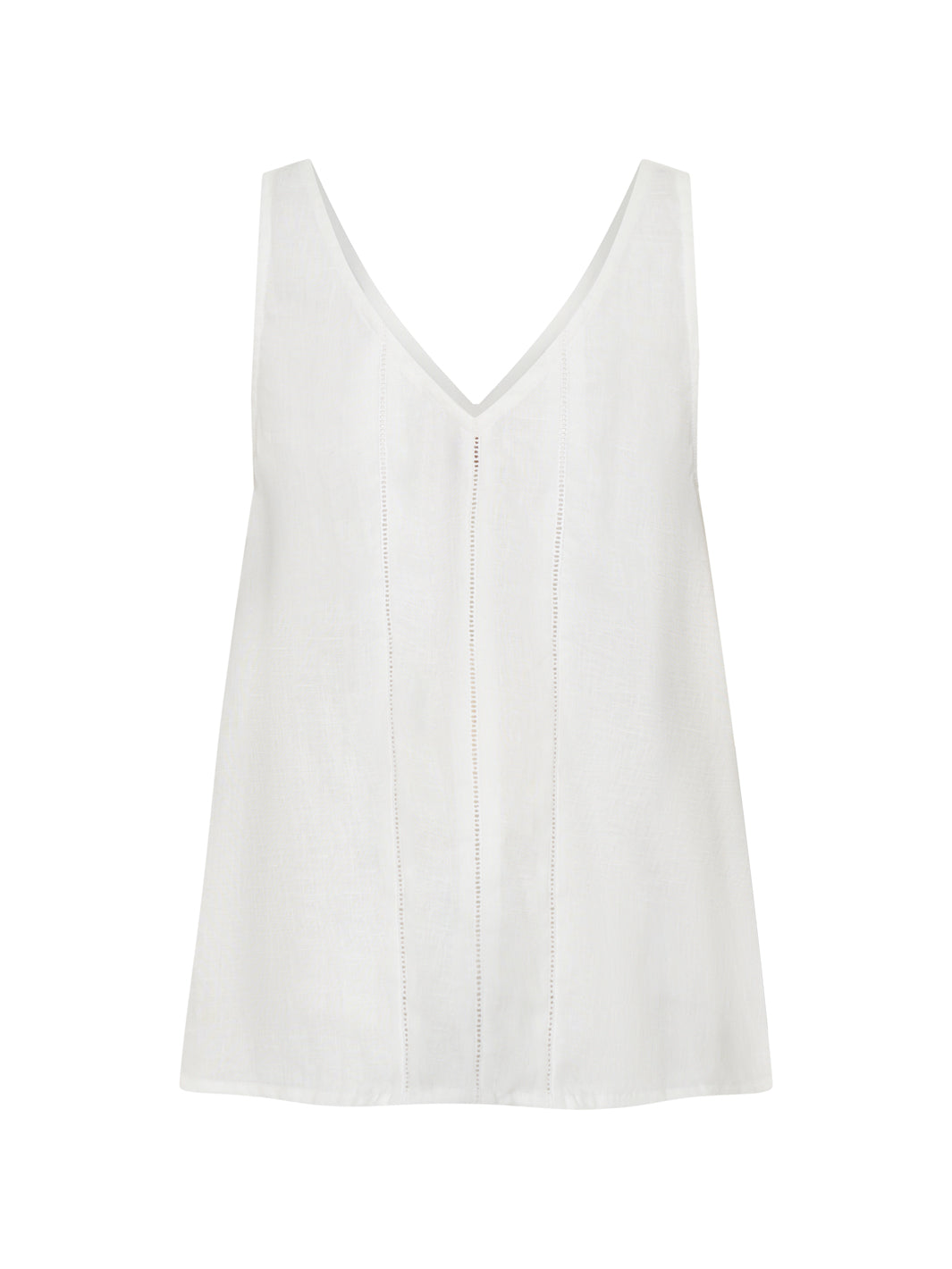 Giana Linen Top White