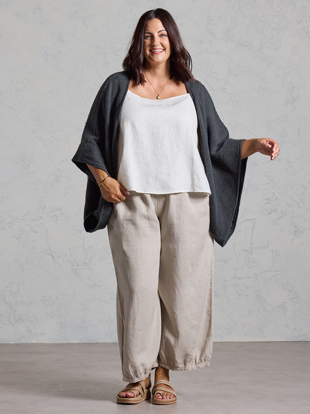 Bloom Cotton Shrug Charcoal