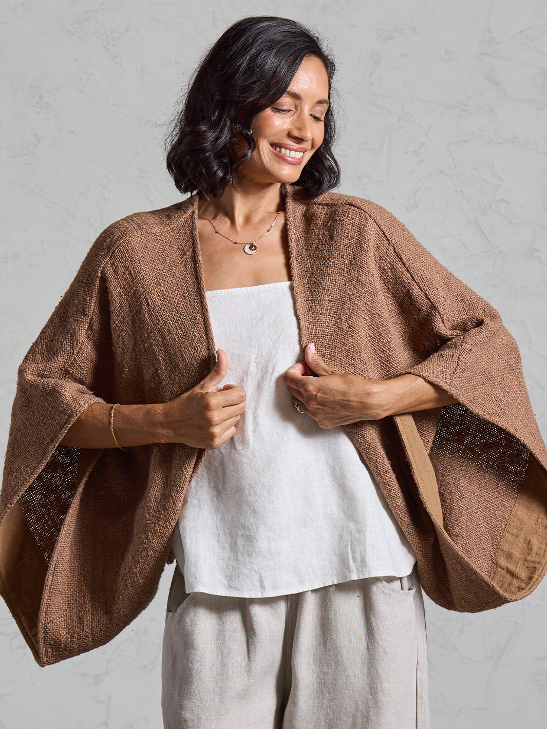 Bloom Cotton Shrug Desert Sand