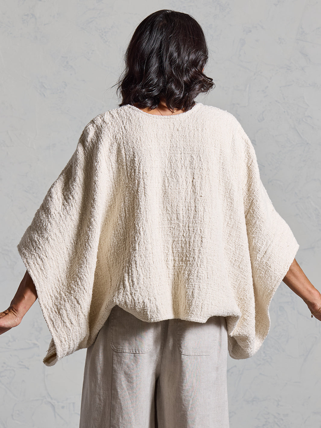 Bloom Cotton Shrug Ecru