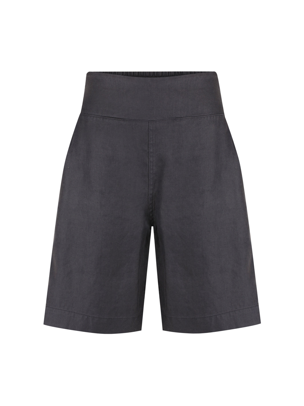 Cove French Linen Shorts Charcoal