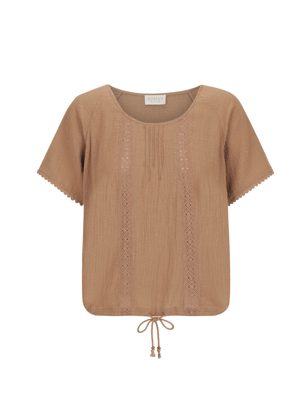 Daisy Organic Cotton Blouse Cinnamon
