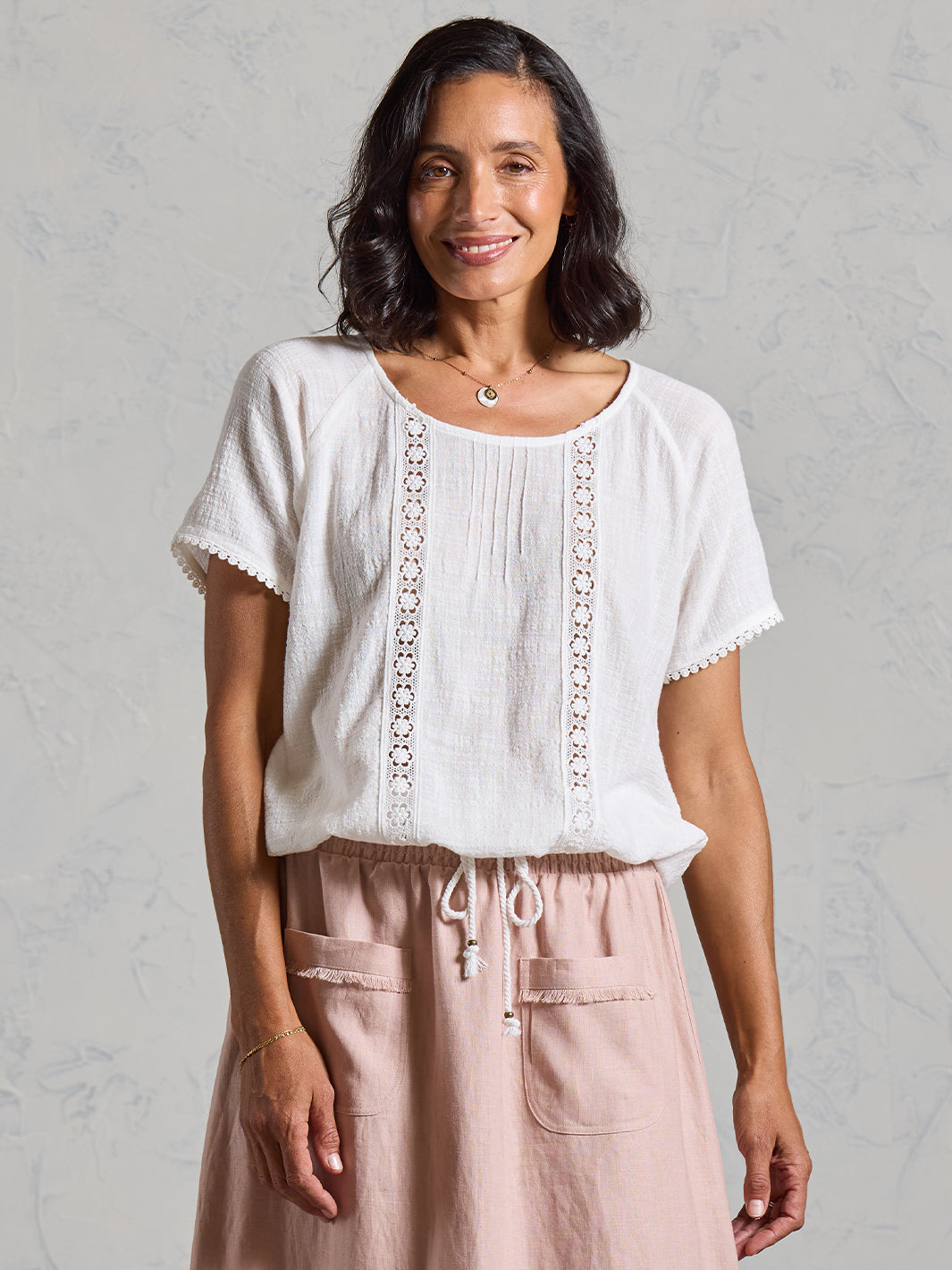 Daisy Organic Cotton Blouse Ivory