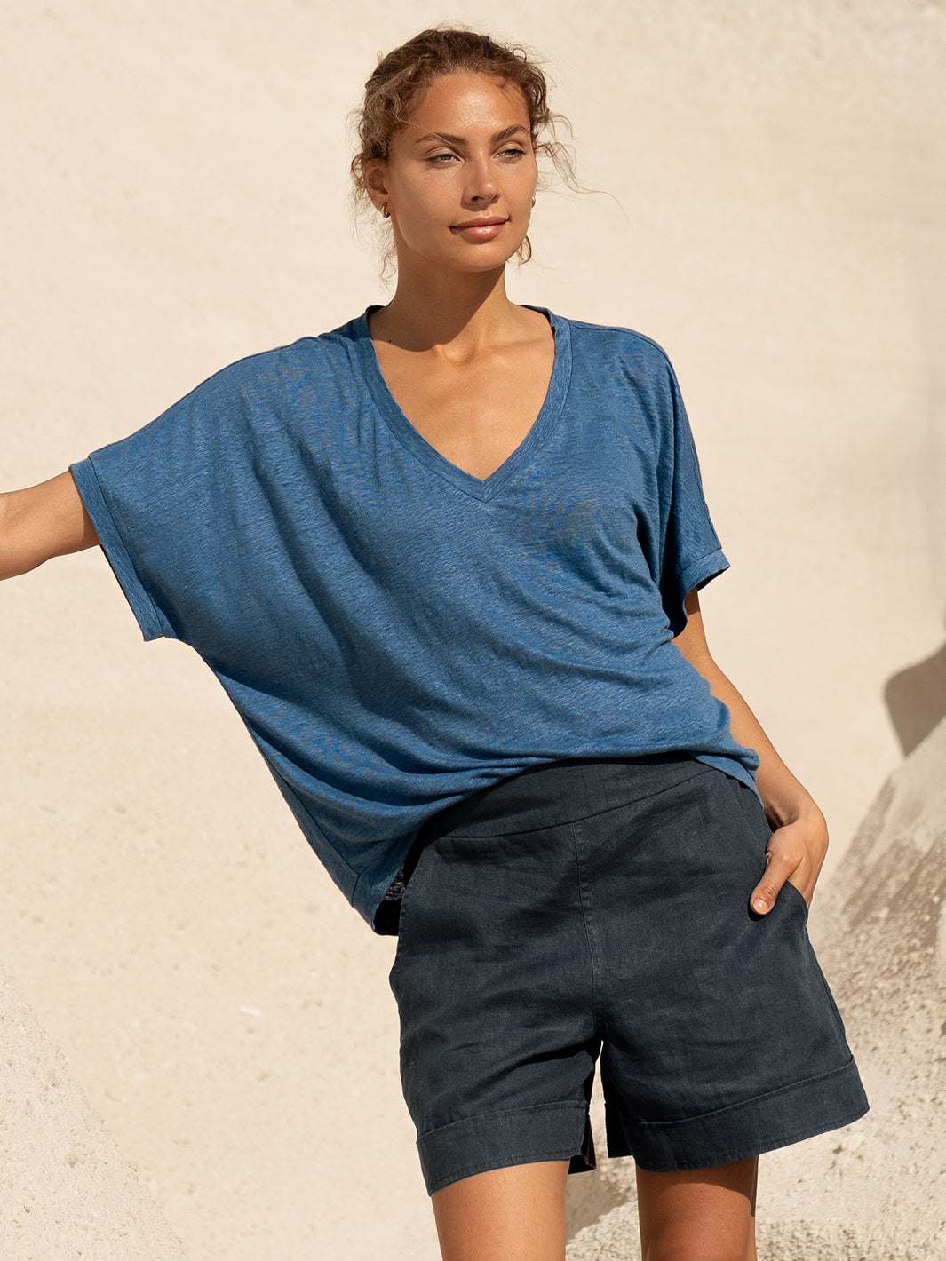 Iris Jersey T-Shirt Aegean Blue