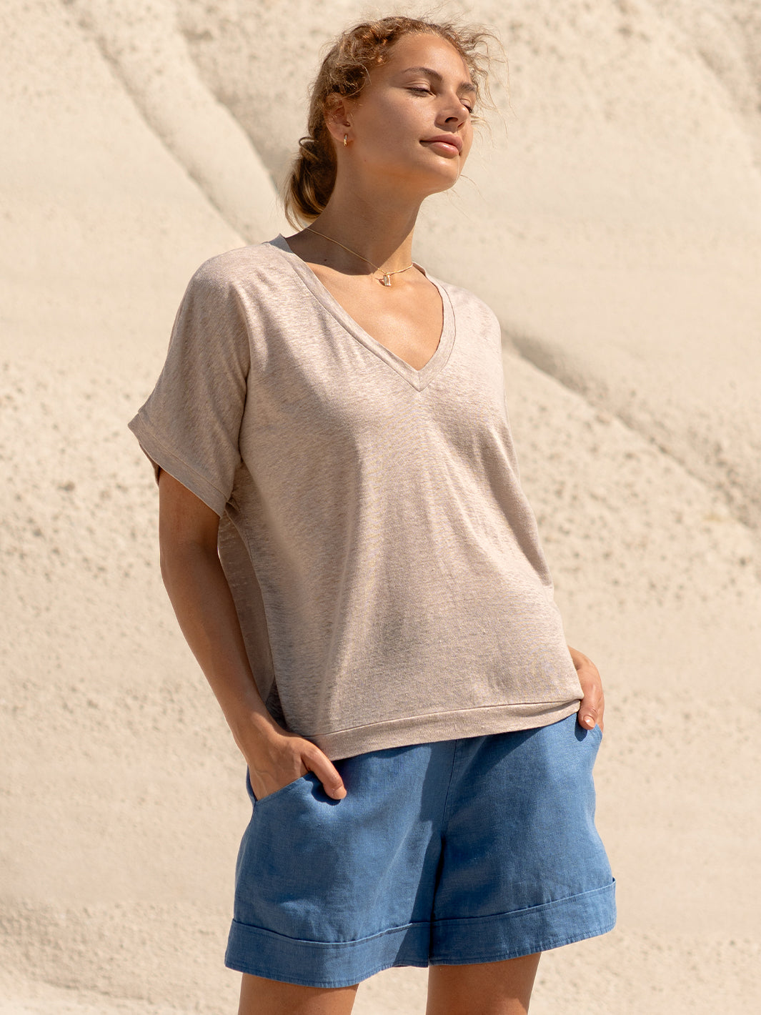 Iris Jersey T-Shirt Rustic Taupe