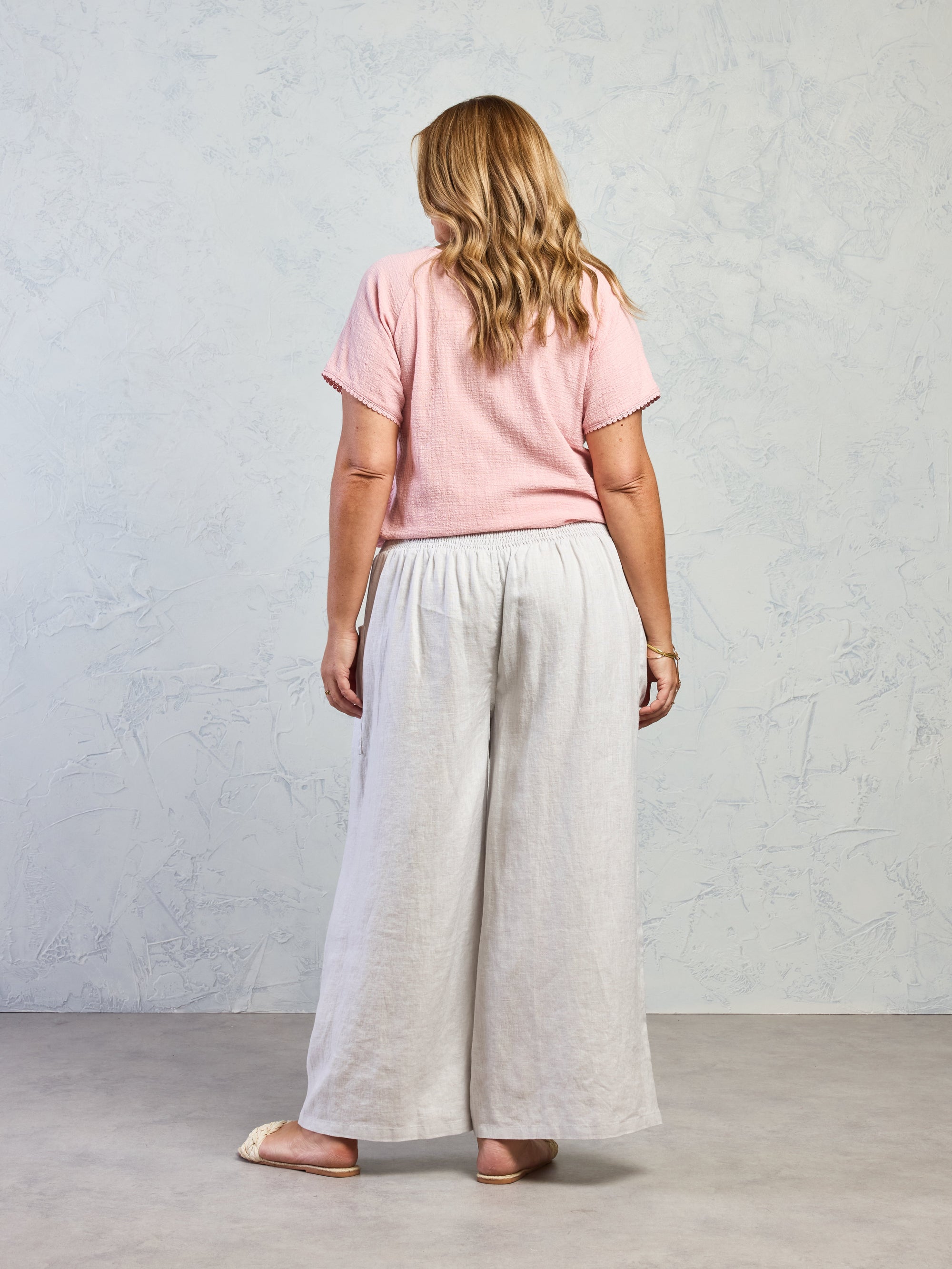 Daisy Organic Cotton Blouse Dusty Pink