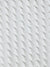 Close-up of textured light gray fabric with diagonal stitching pattern