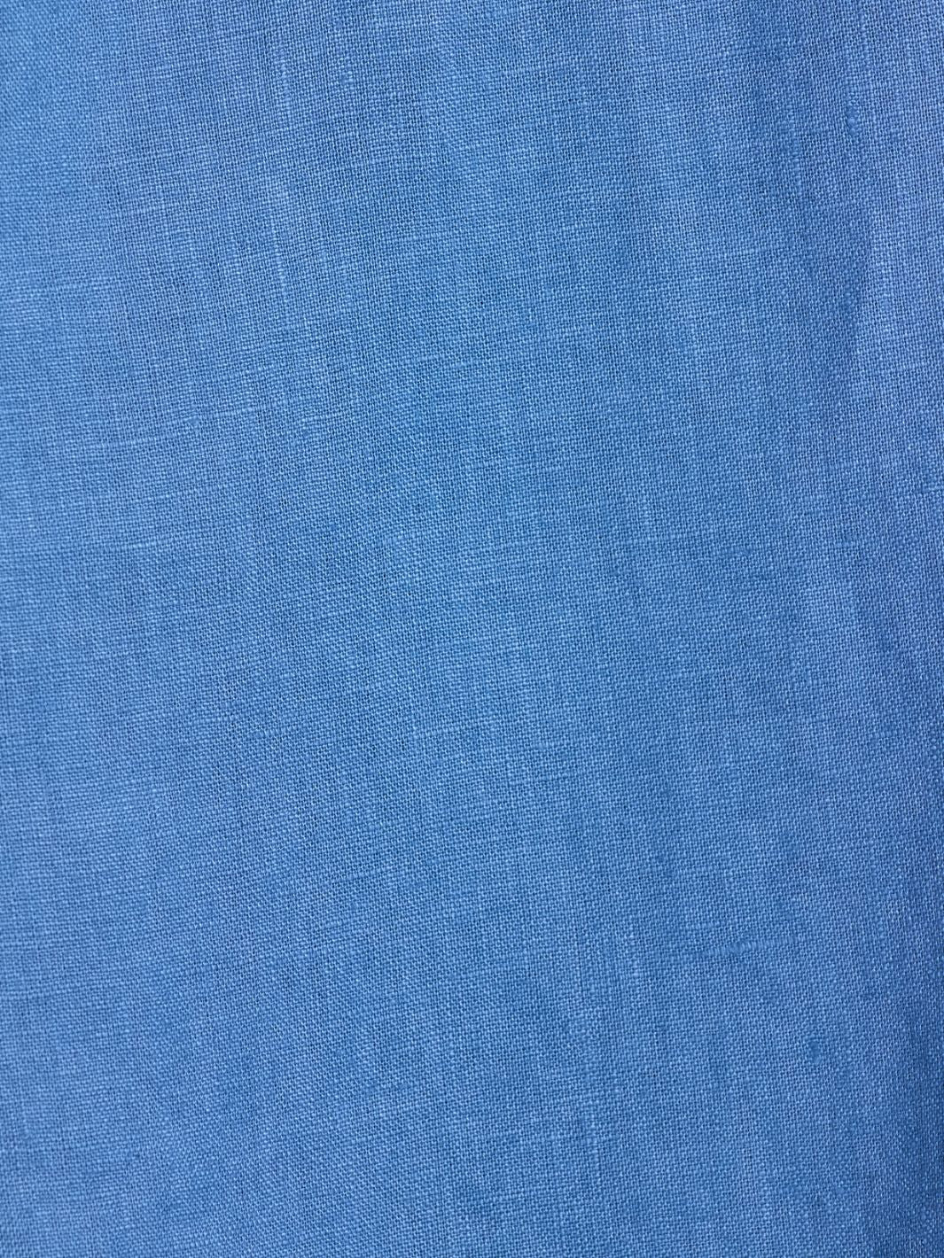 Nautical French Linen Pants Aegean Blue