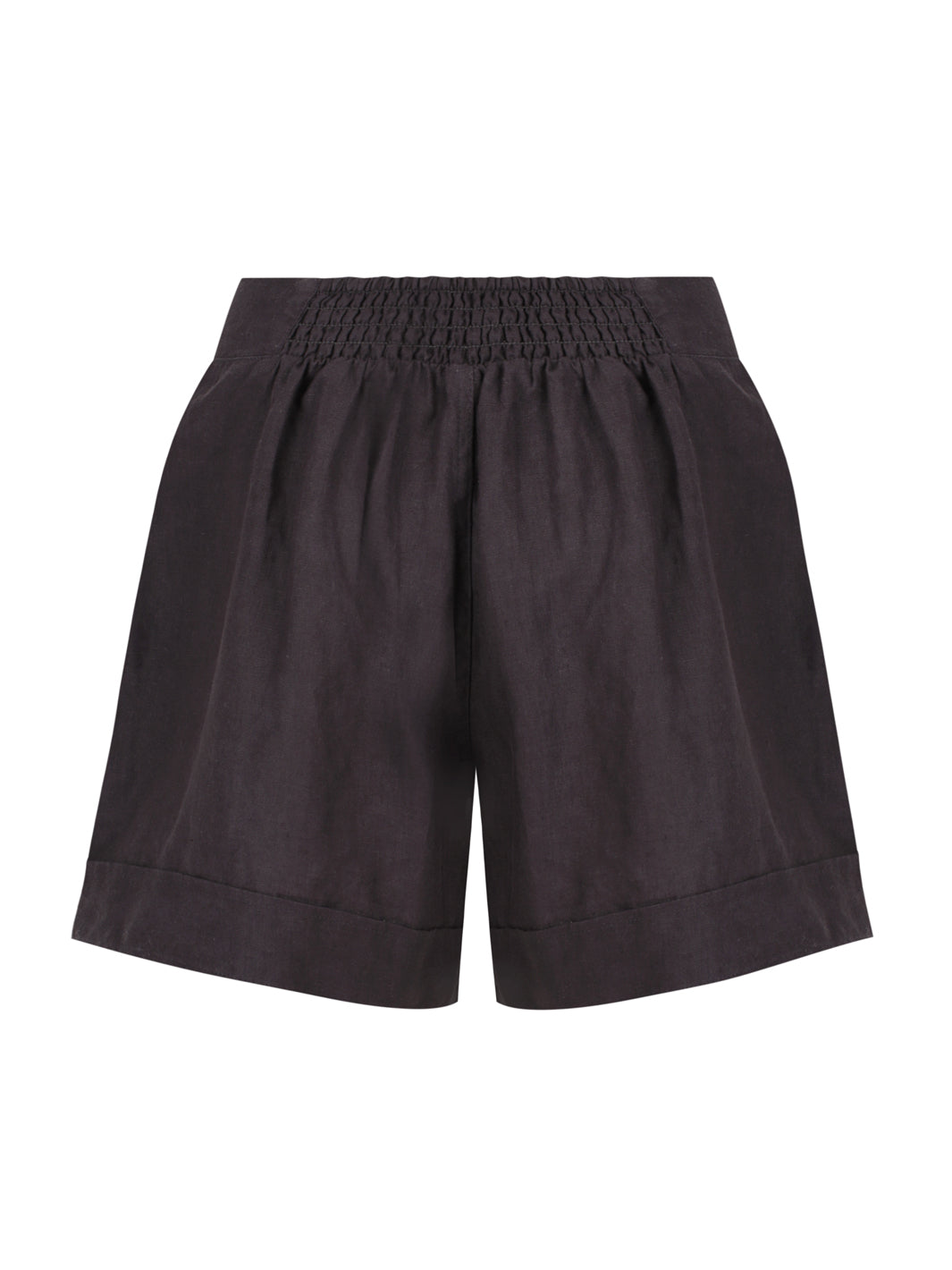 Paros Linen Shorts Charcoal