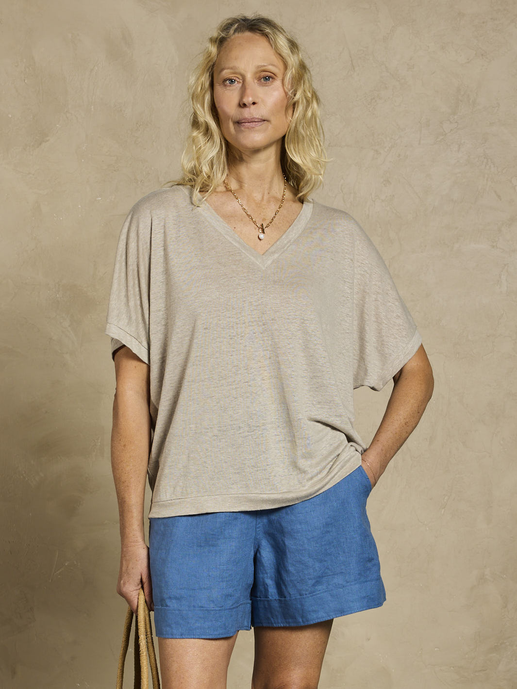Iris Jersey T-Shirt Rustic Taupe