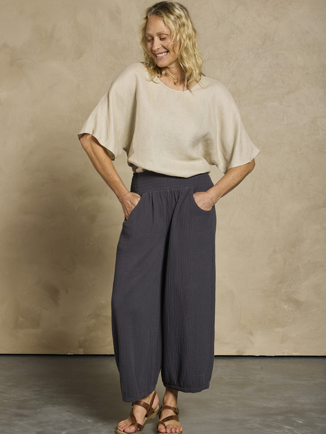 Sadhu Cotton Trousers Charcoal