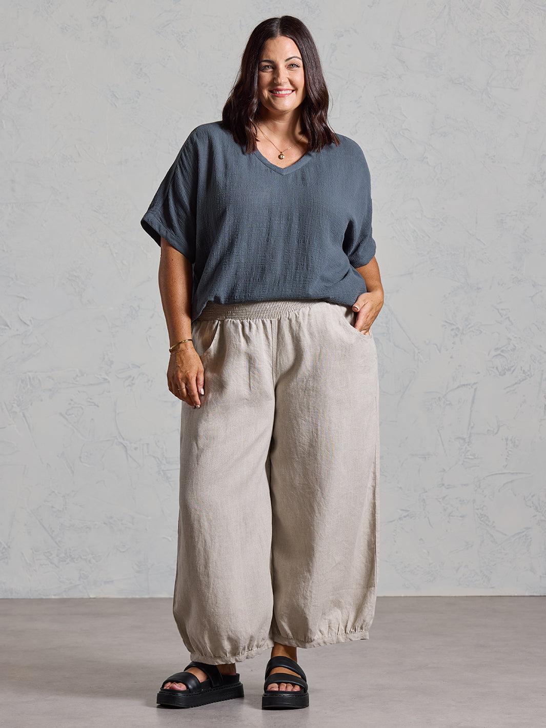 Sadhu French Linen Trousers Flax