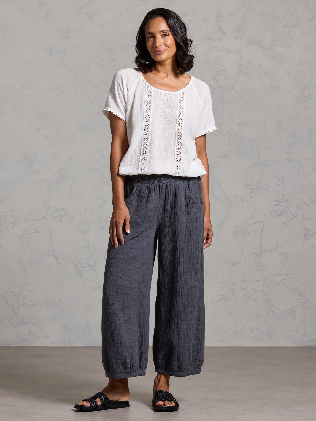 Sadhu Cotton Trousers Charcoal