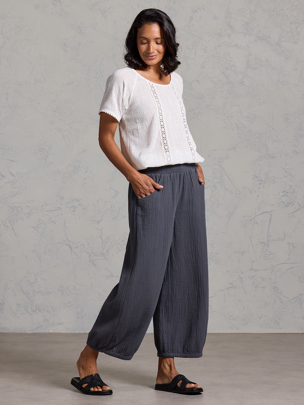 Sadhu Cotton Trousers Charcoal
