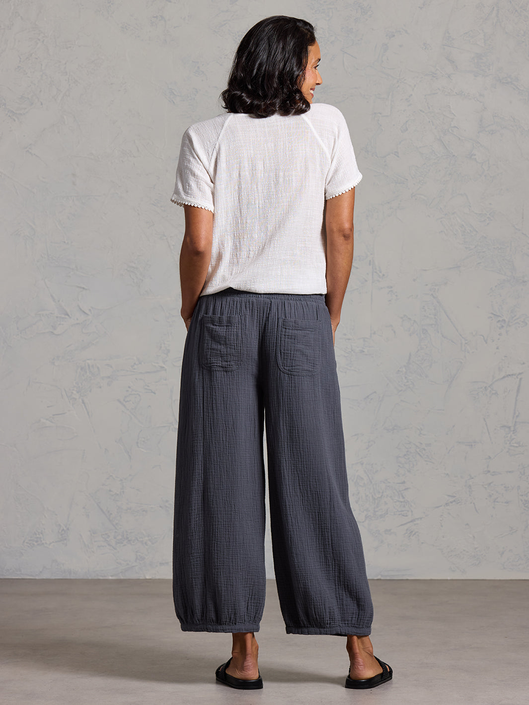 Sadhu Cotton Trousers Charcoal