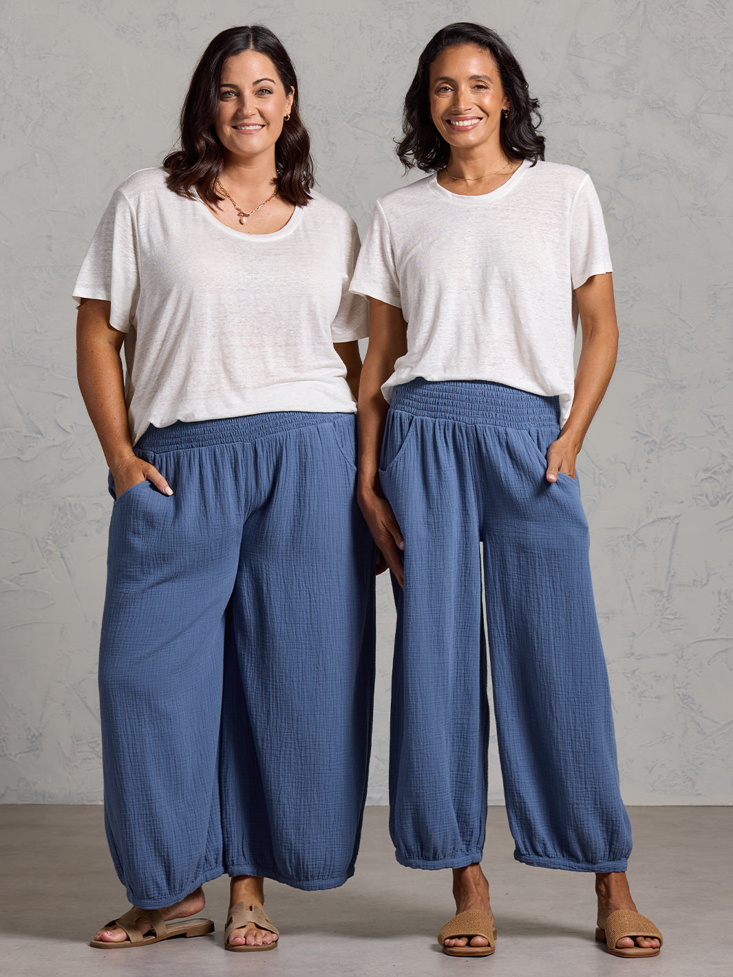 Sadhu Cotton Trousers Aegean Blue