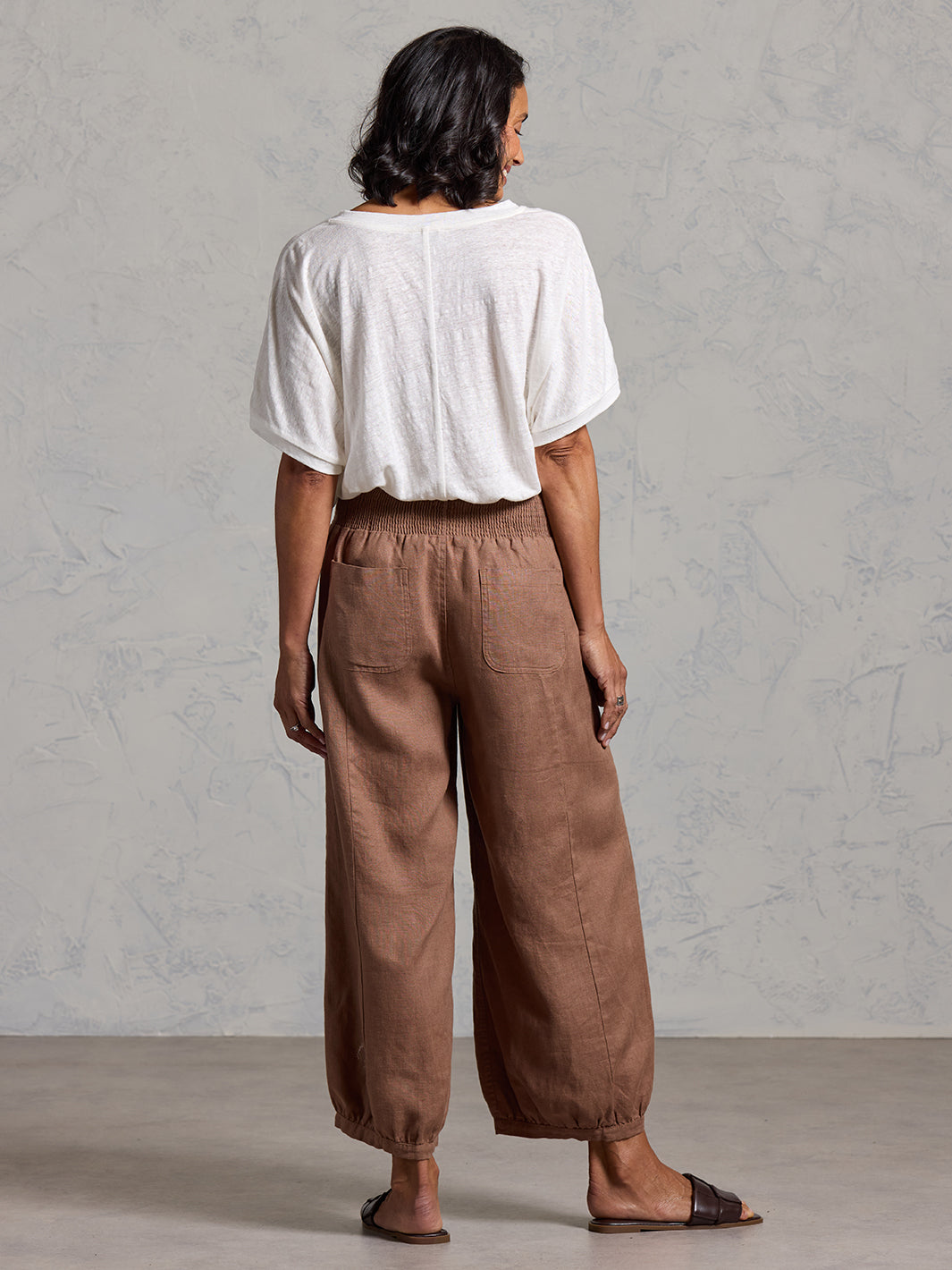 Sadhu French Linen Trousers Cinnamon