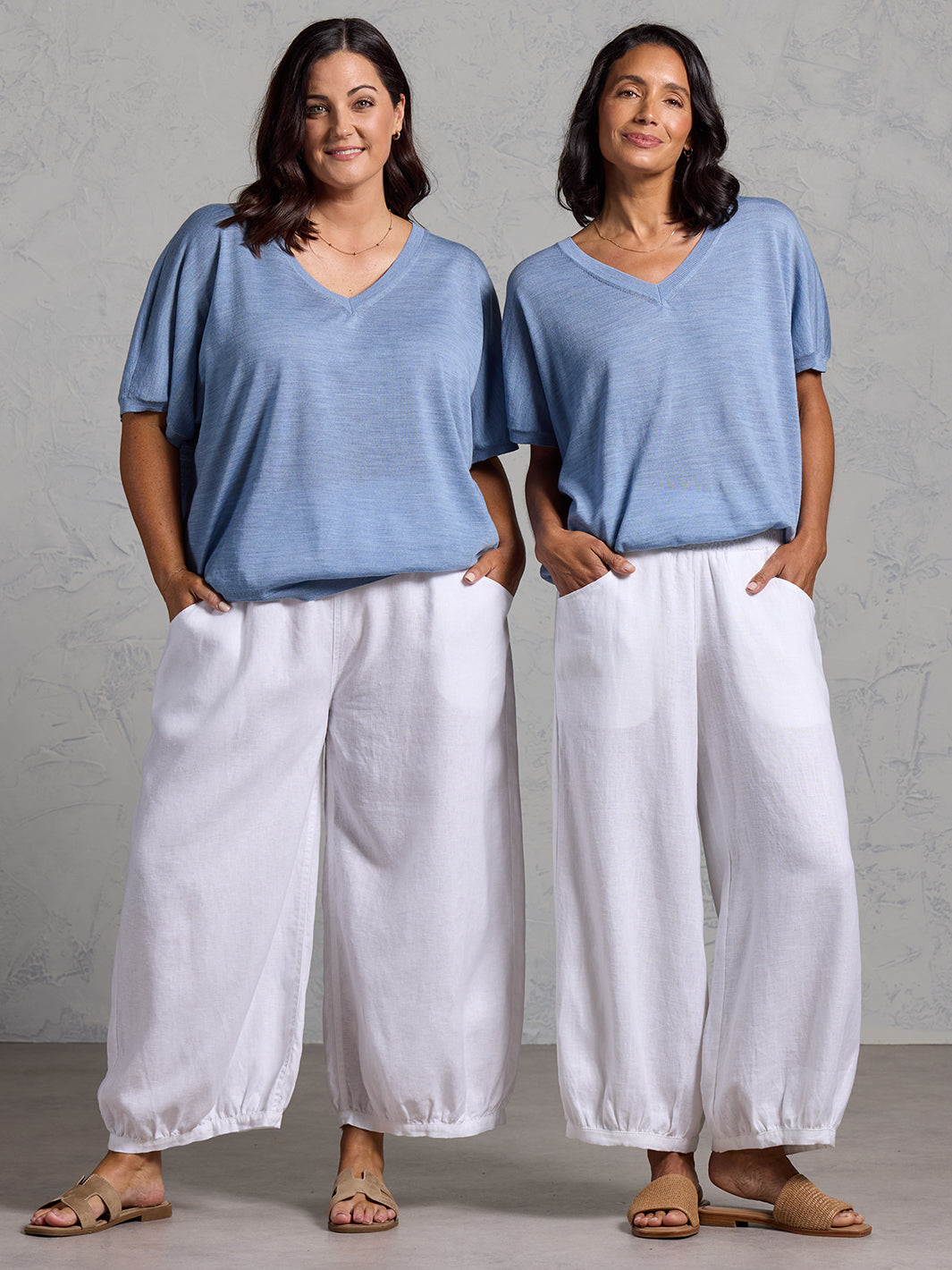 Sadhu French Linen Trousers White
