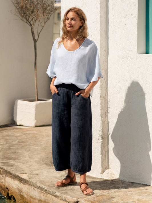 Sadhu Cotton Trousers Charcoal