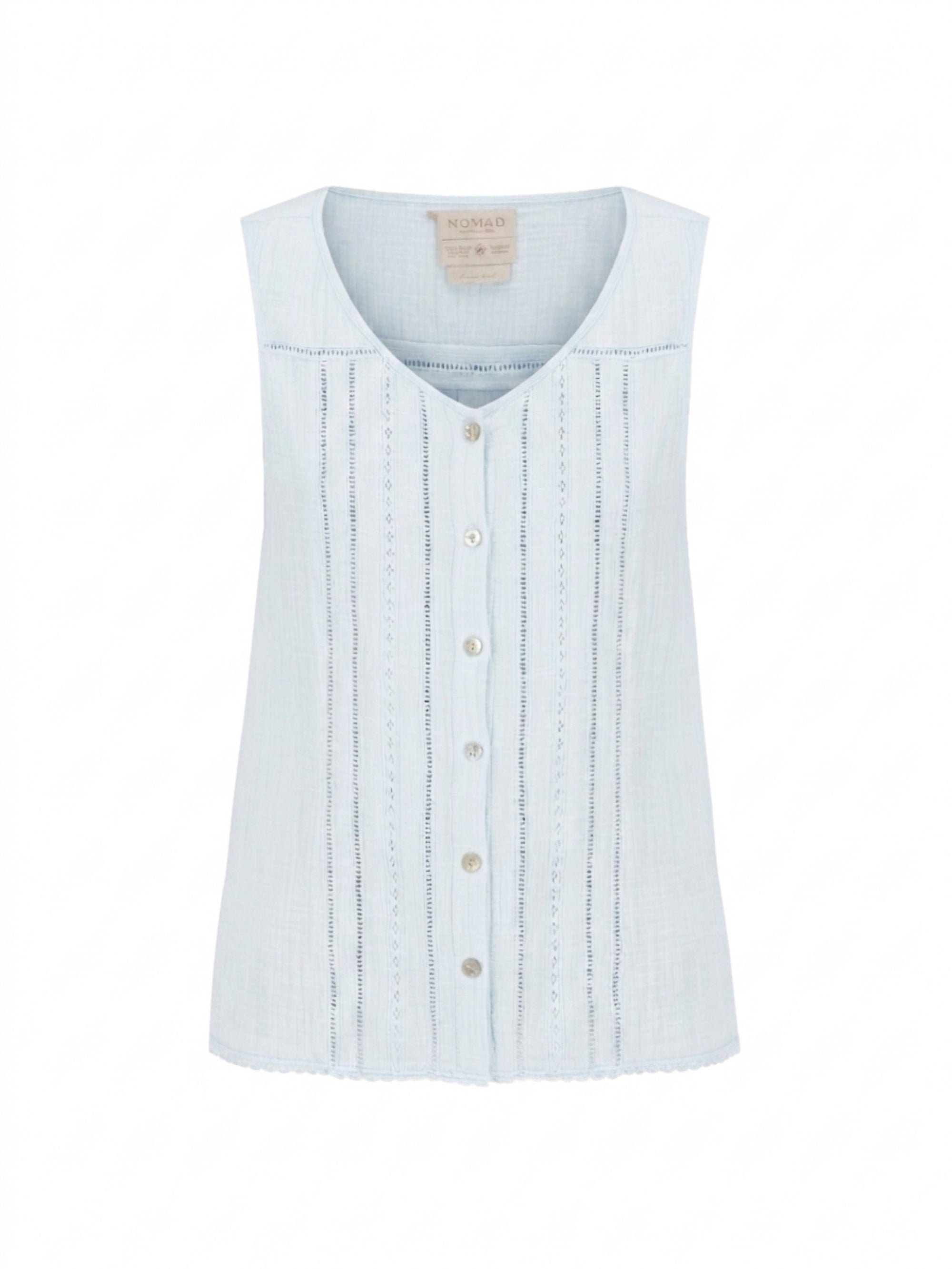 Ceres Organic Cotton Top Serene Blue