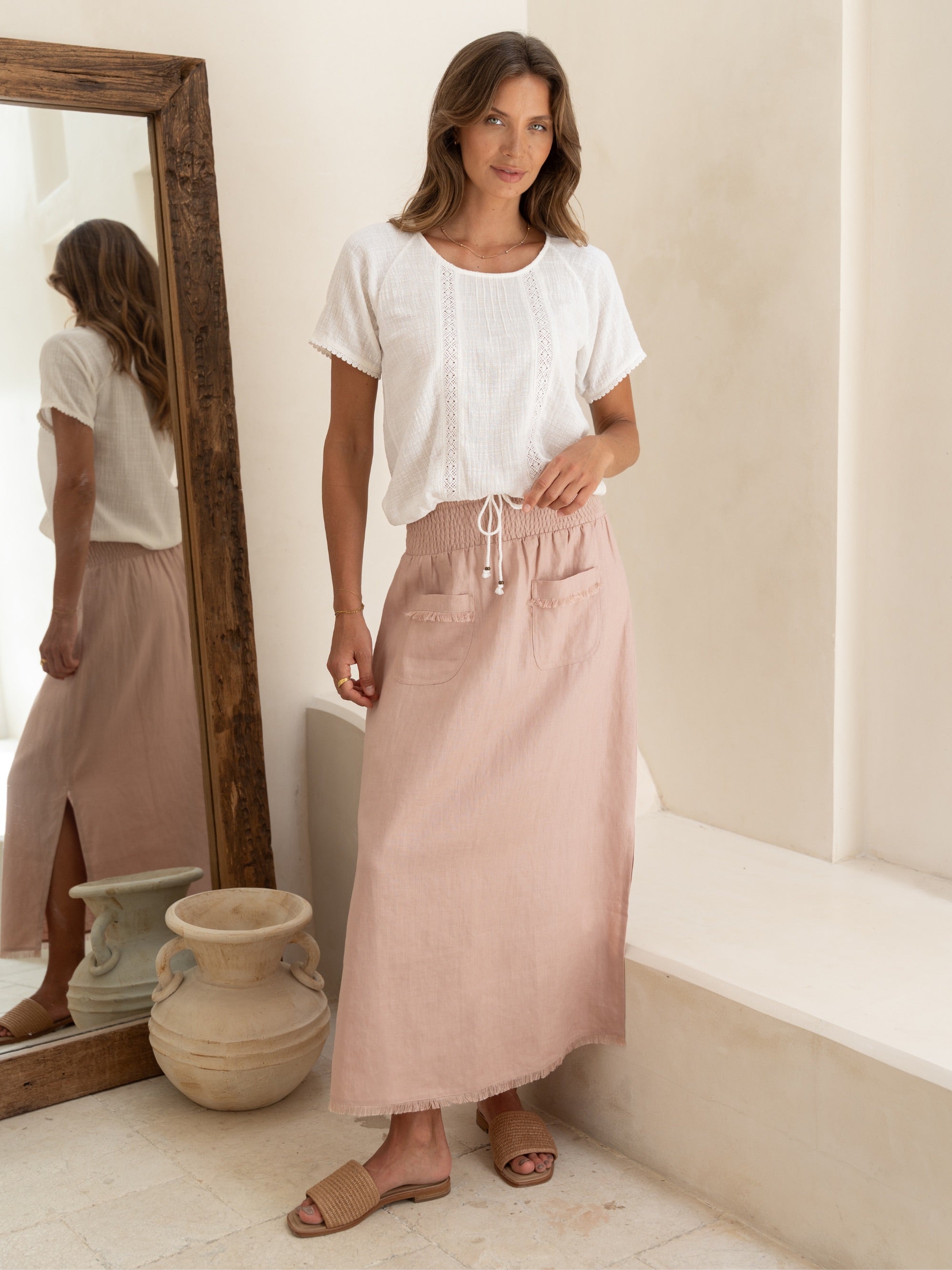 Daisy Organic Cotton Blouse Ivory
