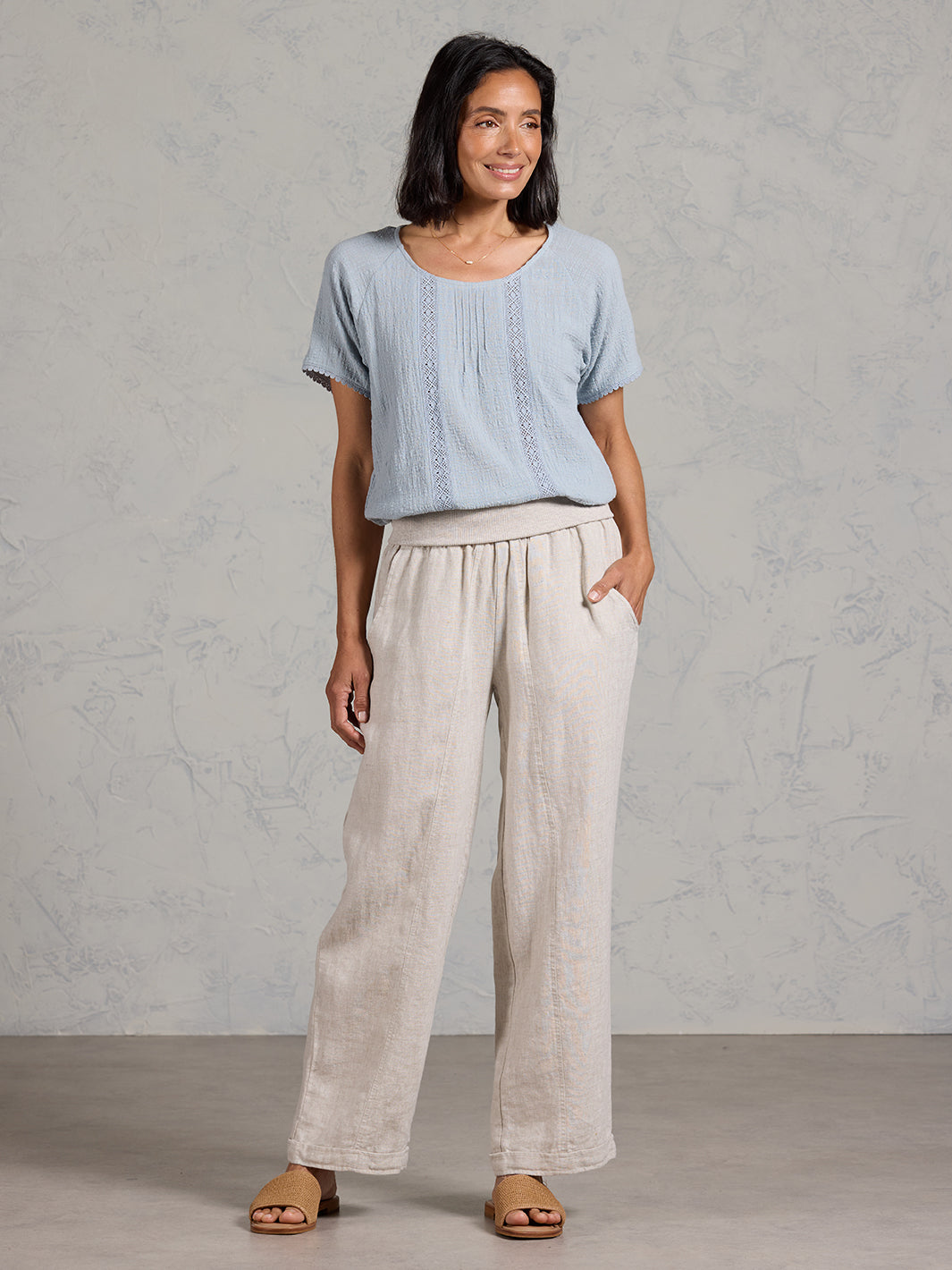 Goa French Linen Trousers Ash