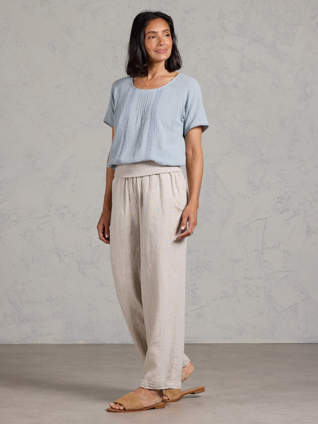 Goa French Linen Trousers Ash